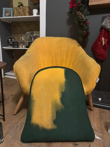 Customer photo review of Fabric Paint -- Dark Green