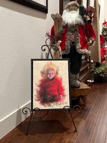 Customer photo review of Personalized photo Painting