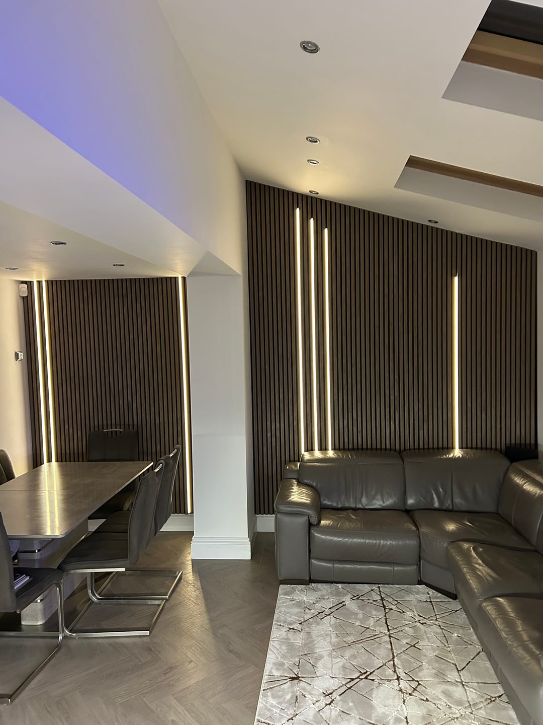 Customer photo review of Wooden Wall Panel | Walnut | Premium 3-sided Wood Veneer