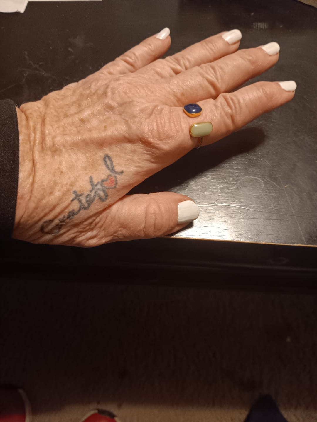 Customer photo review of Aquamarine Wrap Ring
