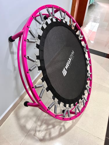 Customer photo review of Mini Jump Trampolim Profissional 32 Molas Rosa