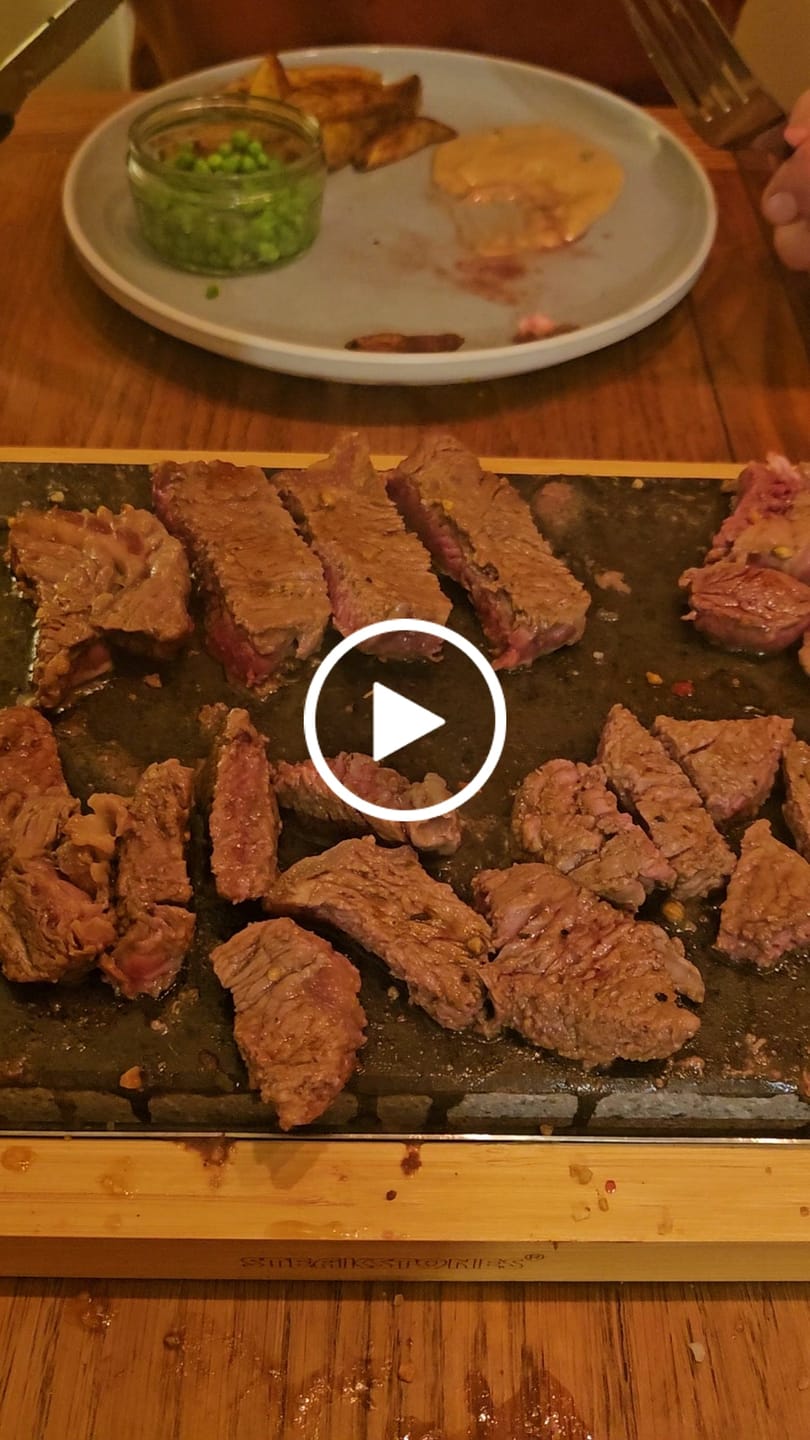 Customer video review of The SteakStones Steak Sharer