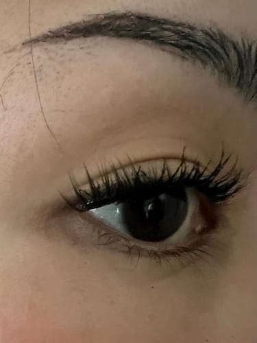 Customer photo review of LUSHSHRUB Self-adhesive Cluster Lashes