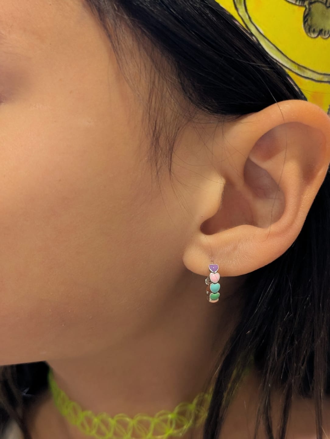Customer photo review of Pendientes Colorful Love