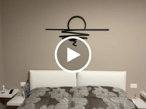 Customer video review of Décoration murale en métal - Coucher du soleil