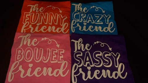 Customer photo review of The Friends- Screen Print Transfer