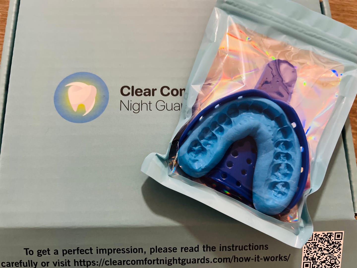 Customer photo review of 3mm Dual-Layer Hybrid Night Guard for Teeth Grinding - Ideal to Protect Veneers, Crowns, Implants