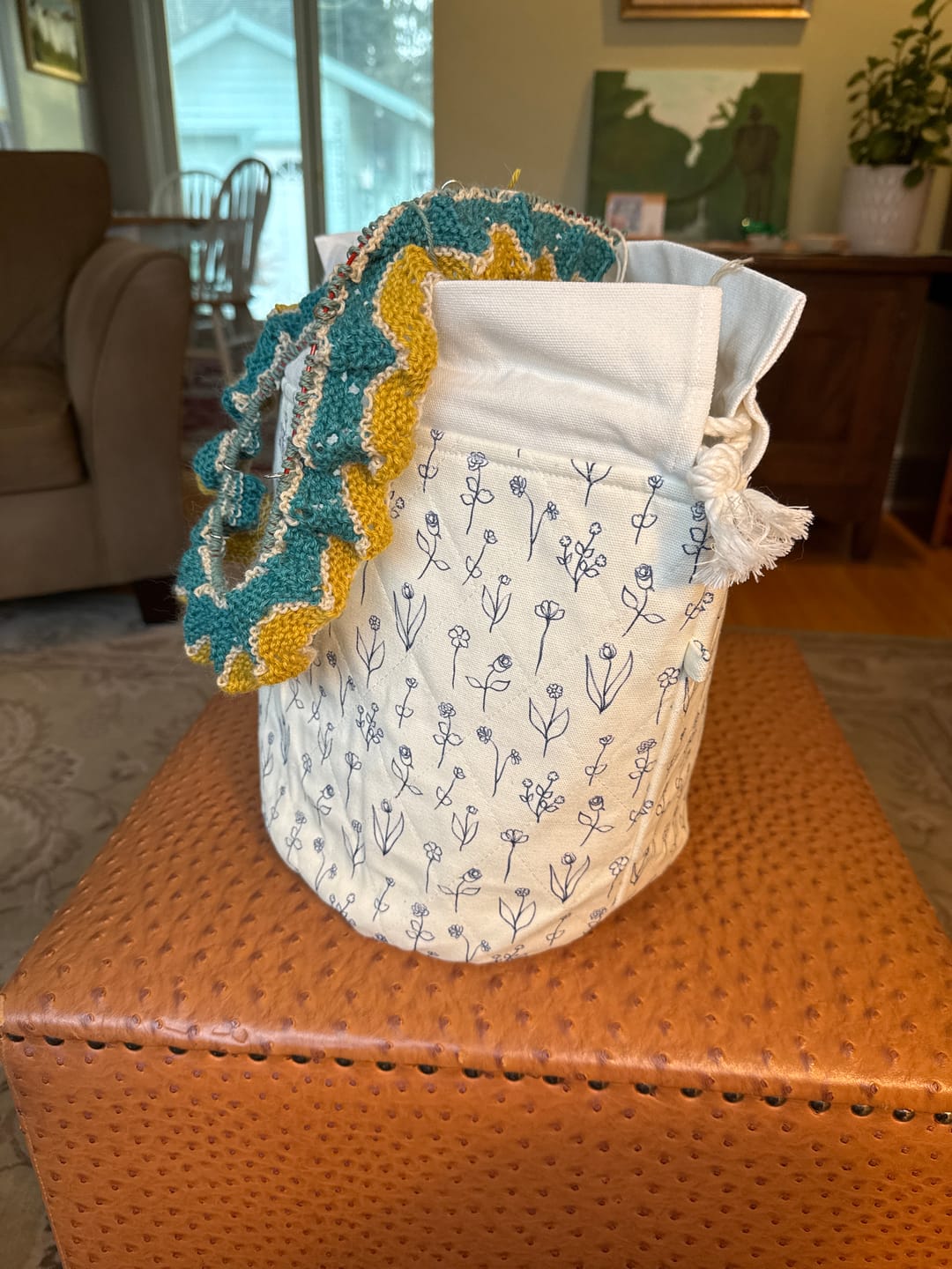 Customer photo review of Flower Doodles Large Project Bag