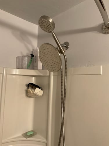 Customer photo review of 1-Spray Dual Shower Head Set