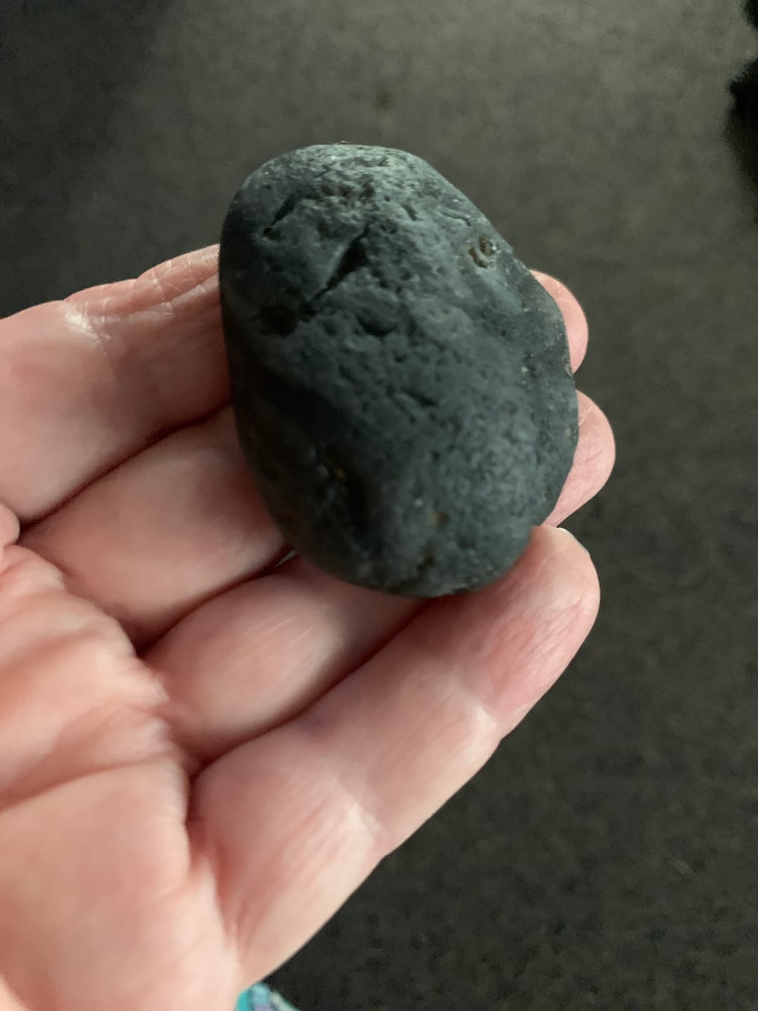 Customer photo review of Tektite Specimen - The Only Crystal on the Planet that can Absorb Dark Energy