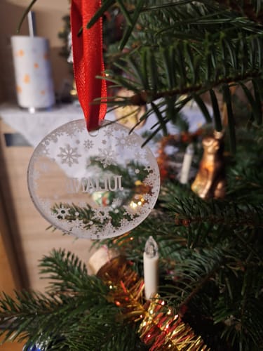 Customer photo review of Weihnachtsdeko mit Schneeflocken
