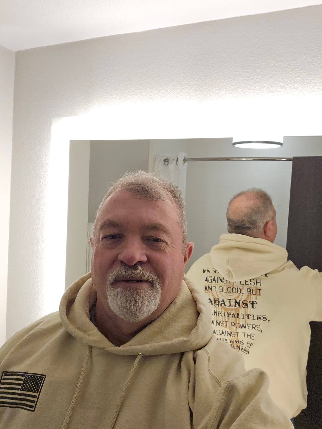 Customer photo review of The Rulers of Darkness Hoodie