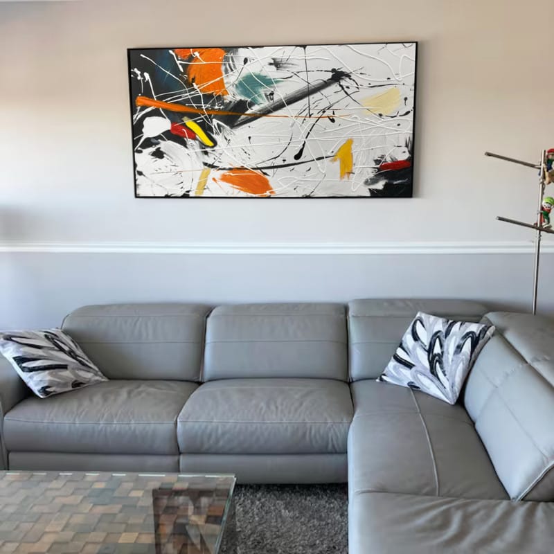 Customer photo review of Colorful Pollock Art #PA005