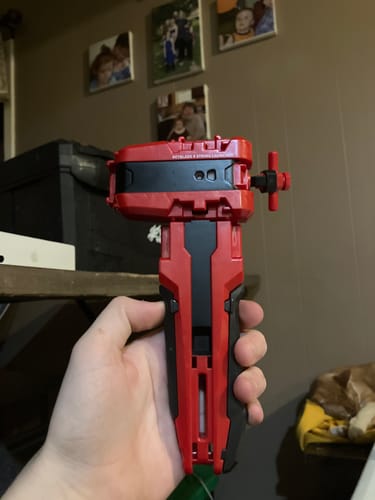 Customer photo review of Takara Tomy Beyblade X BX-30 Red Launcher Grip