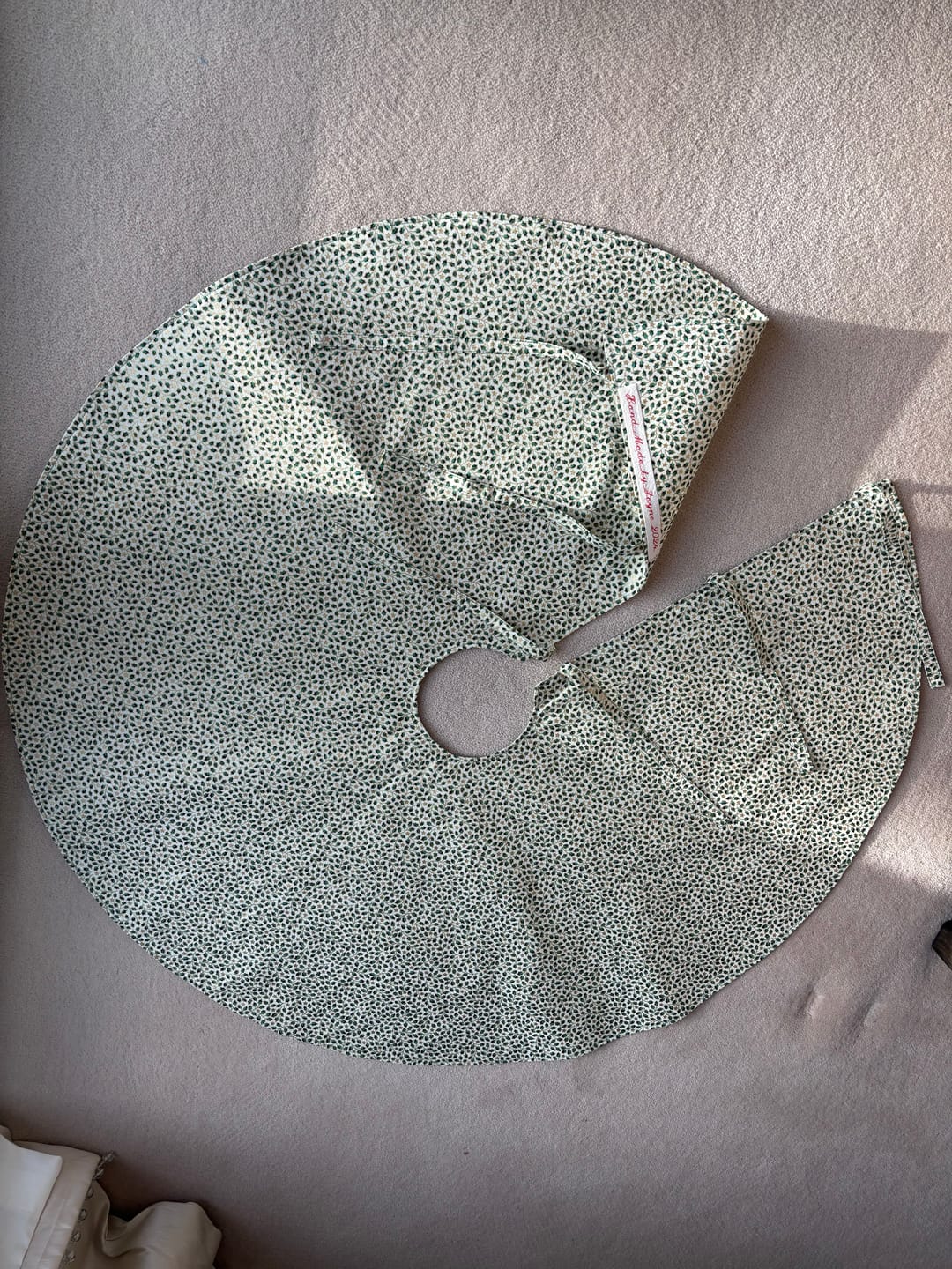 Customer photo review of Christmas Holly Cotton Fabric