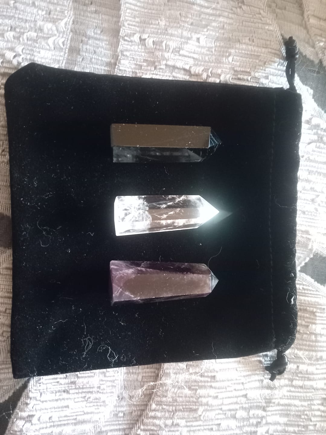 Customer photo review of Baguettes de cristal de guérison à 6 facettes en cristal transparent Olivenorma Gem