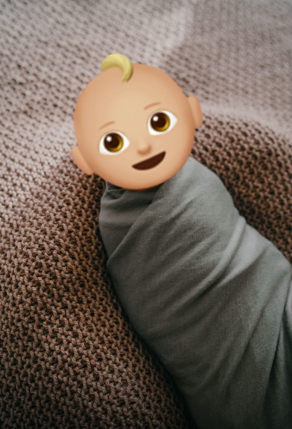 Customer photo review of Swaddle Blanket, Merino Wool, Newborn to 3 Months, Sage