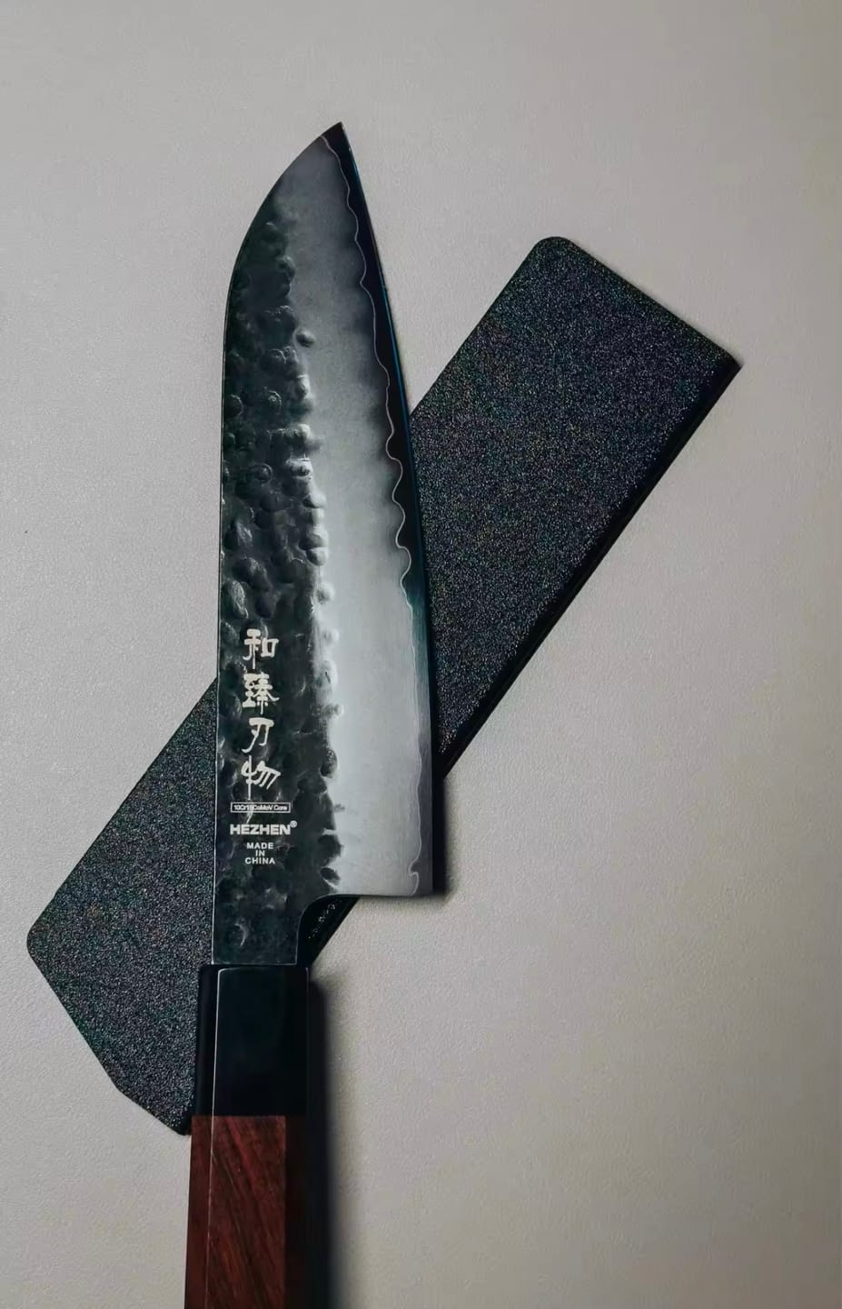 Customer photo review of HEZHEN 8.5" Shizen Series Santoku