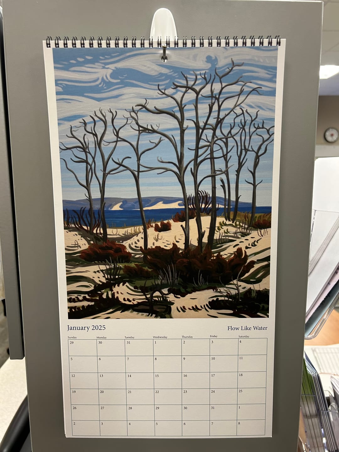 Customer photo review of Sleeping Bear Dunes 2025 Wall Calendar