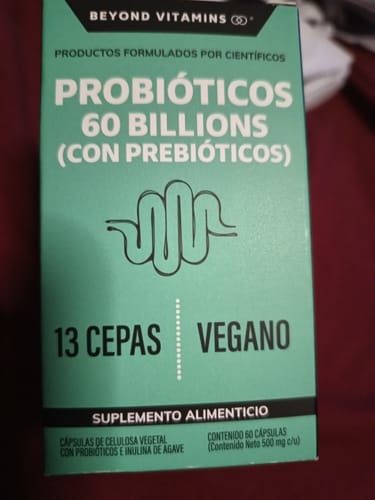 Customer photo review of Probióticos 60 billions (Con prebióticos) - 60 cápsulas