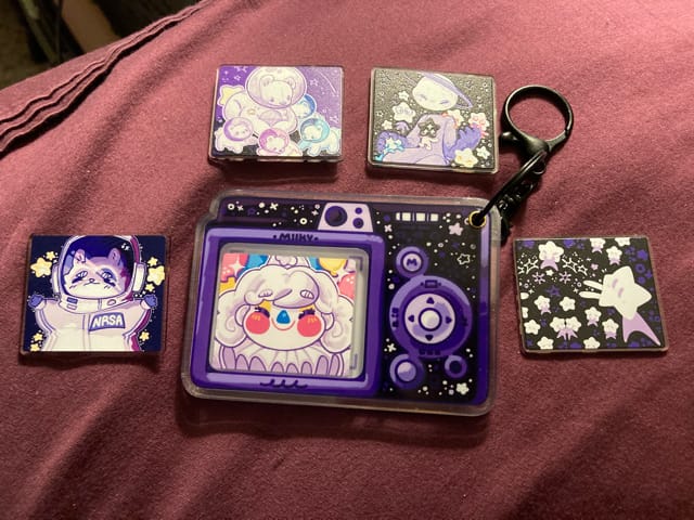 Customer photo review of PREORDER! Star Baby Camera Keychain Picture Frame