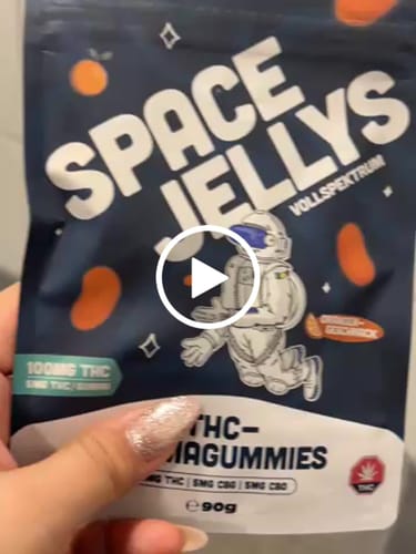 Customer video review of THC Spacejellies Vollspektrum | 100mg THC | 20 Stk.