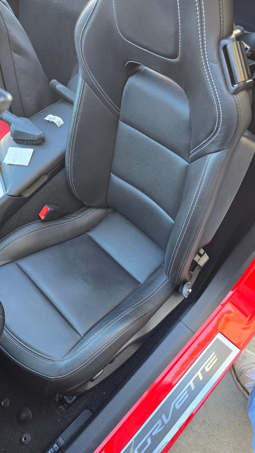 Customer photo review of Corvette C7 Custom Seat Upholstery Kit
