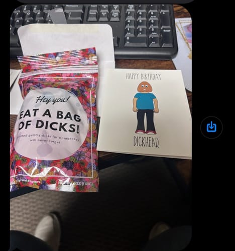 Customer photo review of Bag of Dicks - Sent Anonymously