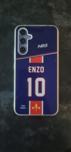 Customer photo review of Coque foot PARIS SG Domicile 1 personnalisable - TEAMCOQUES