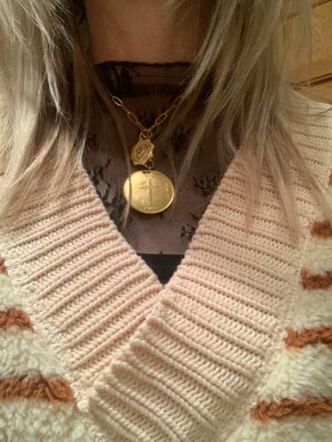 Customer photo review of St. Christopher Necklace
