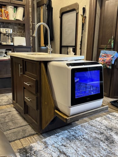 Customer photo review of HAVA R01 Compact Countertop Dishwasher