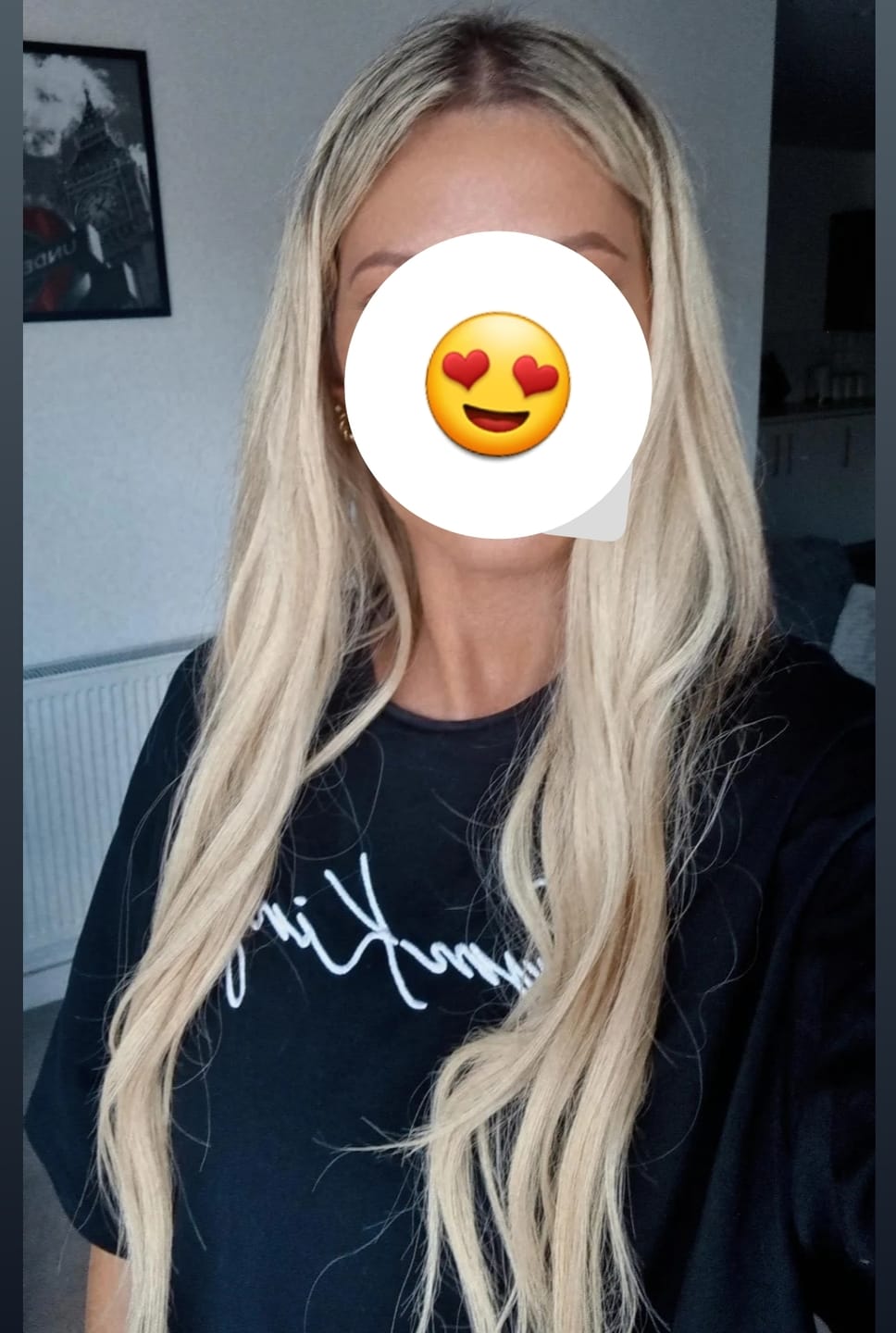 Customer photo review of 22" Nano Tip Hair Extensions