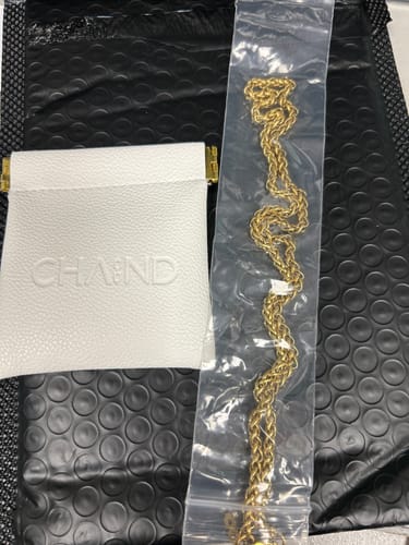 Customer photo review of Gold Wheat Chain (4mm)