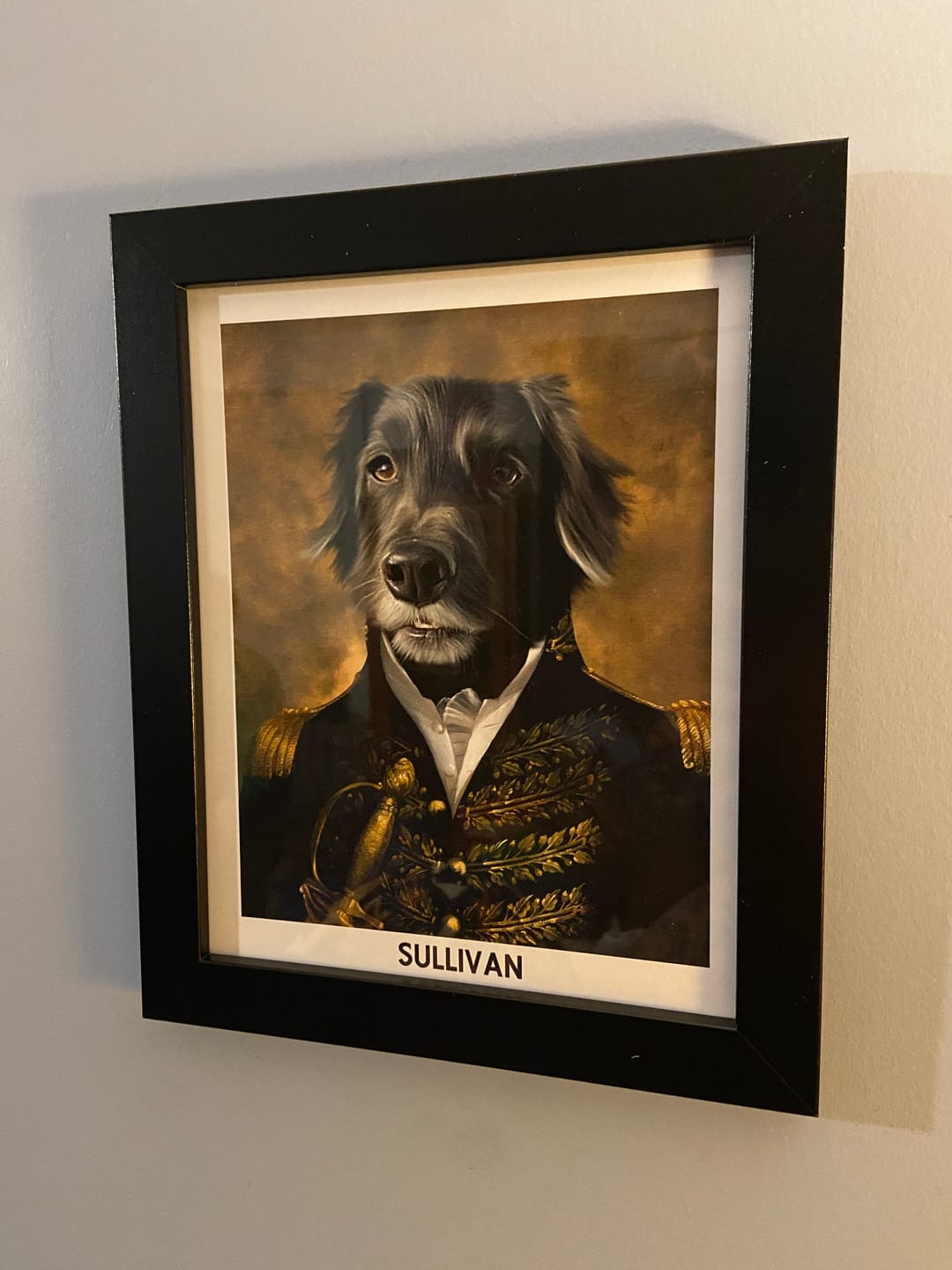 Customer photo review of The Prince Custom Pet Portrait