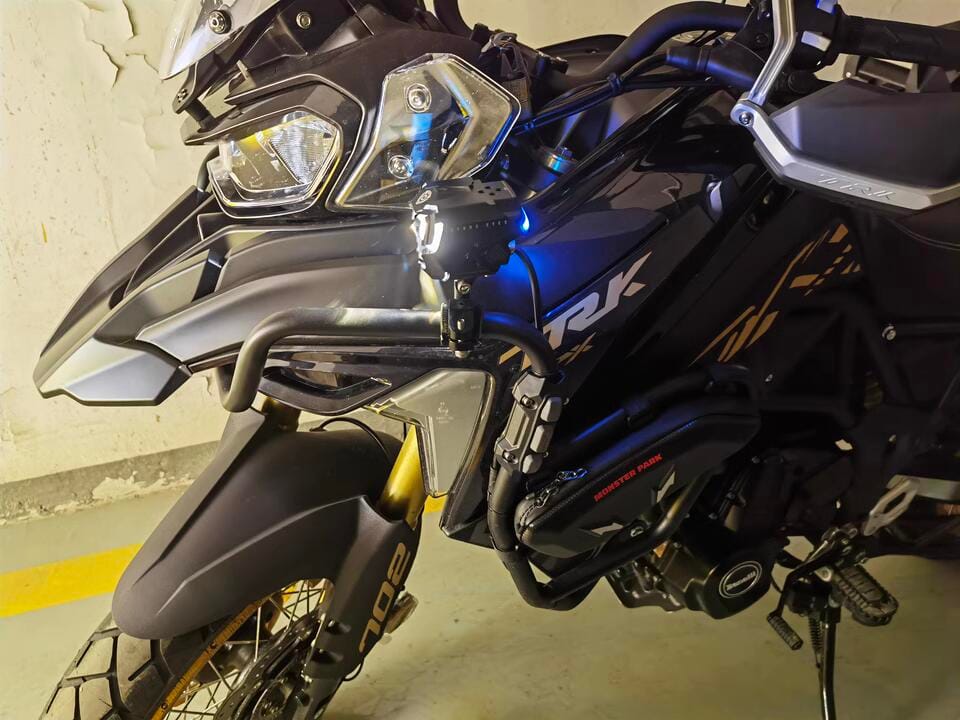 Customer photo review of LOBOO Universal Crash Bar Bumpers (Fits 25mm Tubing) | Replacement Skid Blocks & Sliders