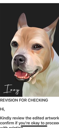 Customer photo review of Pet Art Canvas Wrap
