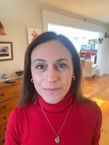 Customer photo review of Stainless Steel Gold Plated Everyday Hoops