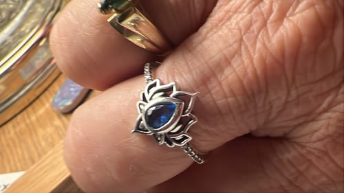 Customer photo review of F♥︎ck It And Begin Again Lotus Ring