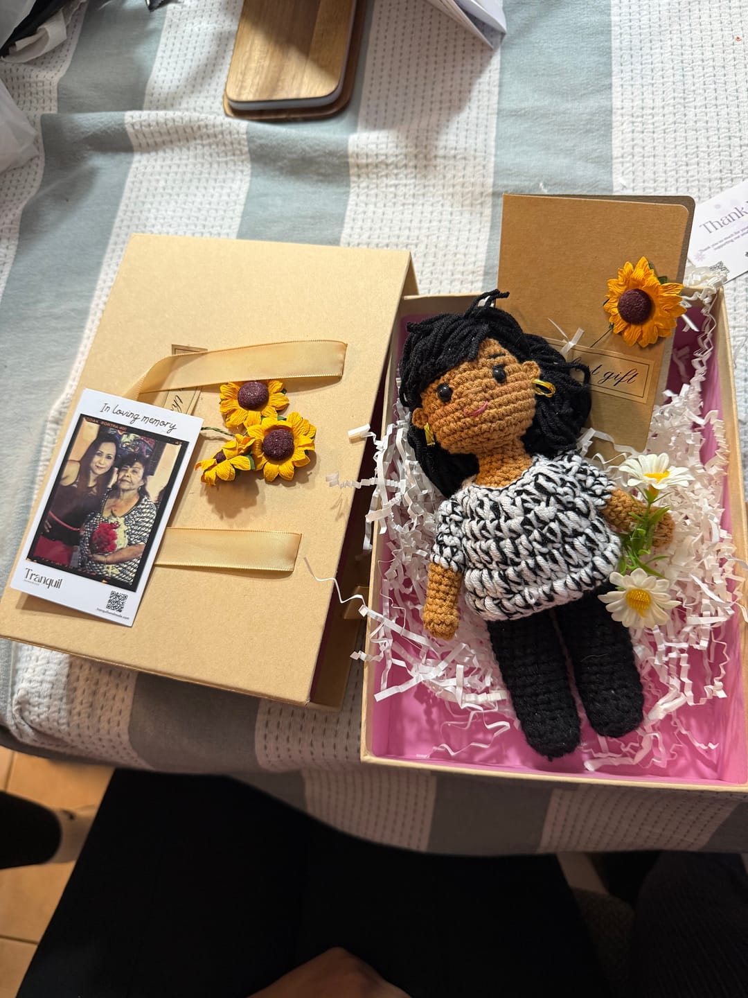 Customer photo review of Tranquil® - Personalized Crochet Doll (Bigger sizes)