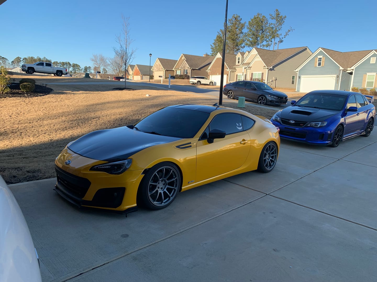 Customer photo review of Glossy Metallic Golden Yellow Vinyl Wrap