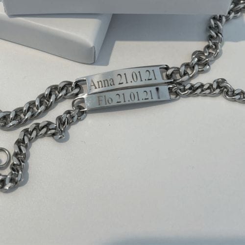Customer photo review of Personlige armbånd for par