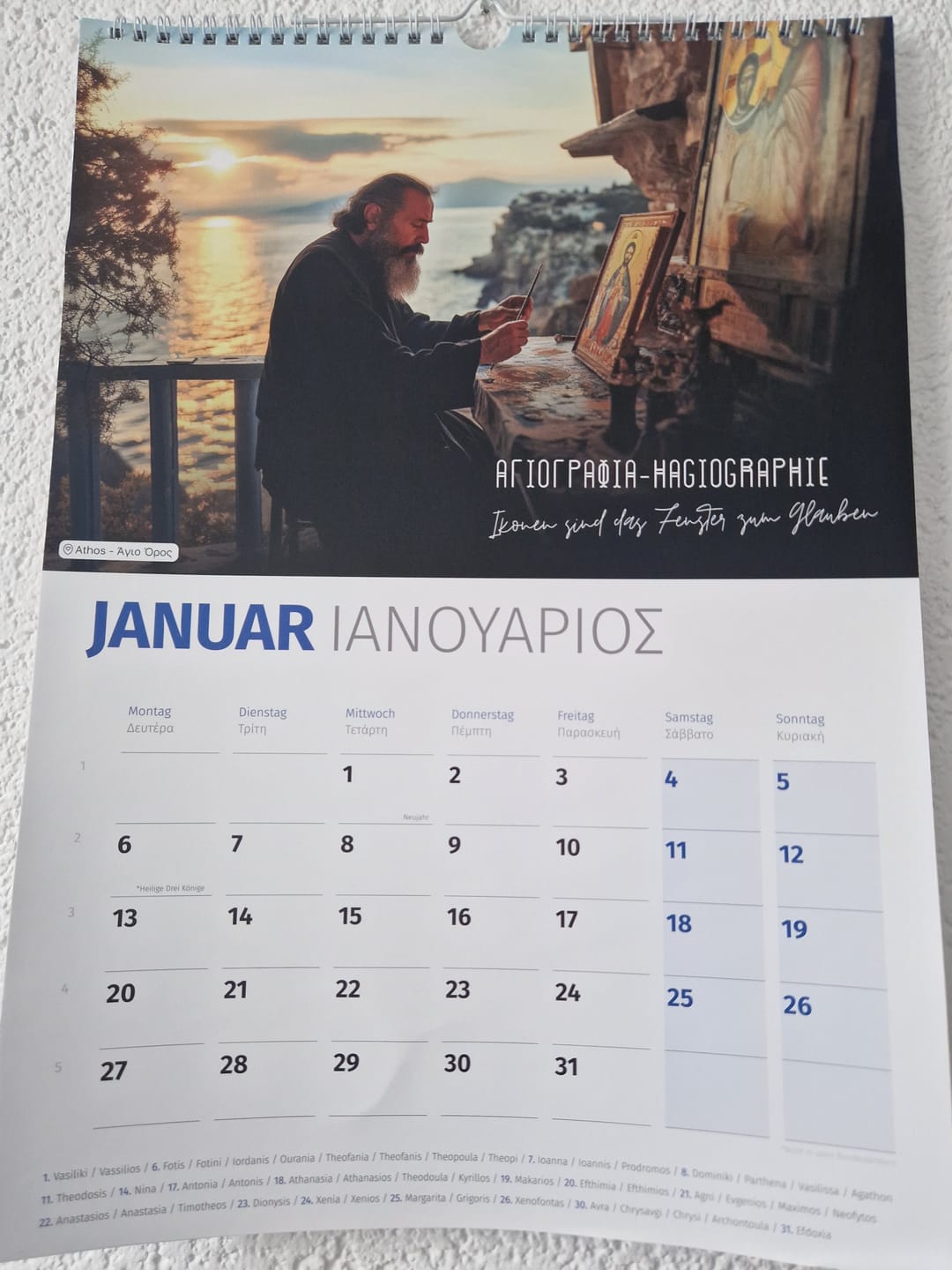 Customer photo review of DU BIST GRIECHE Kalender 2025