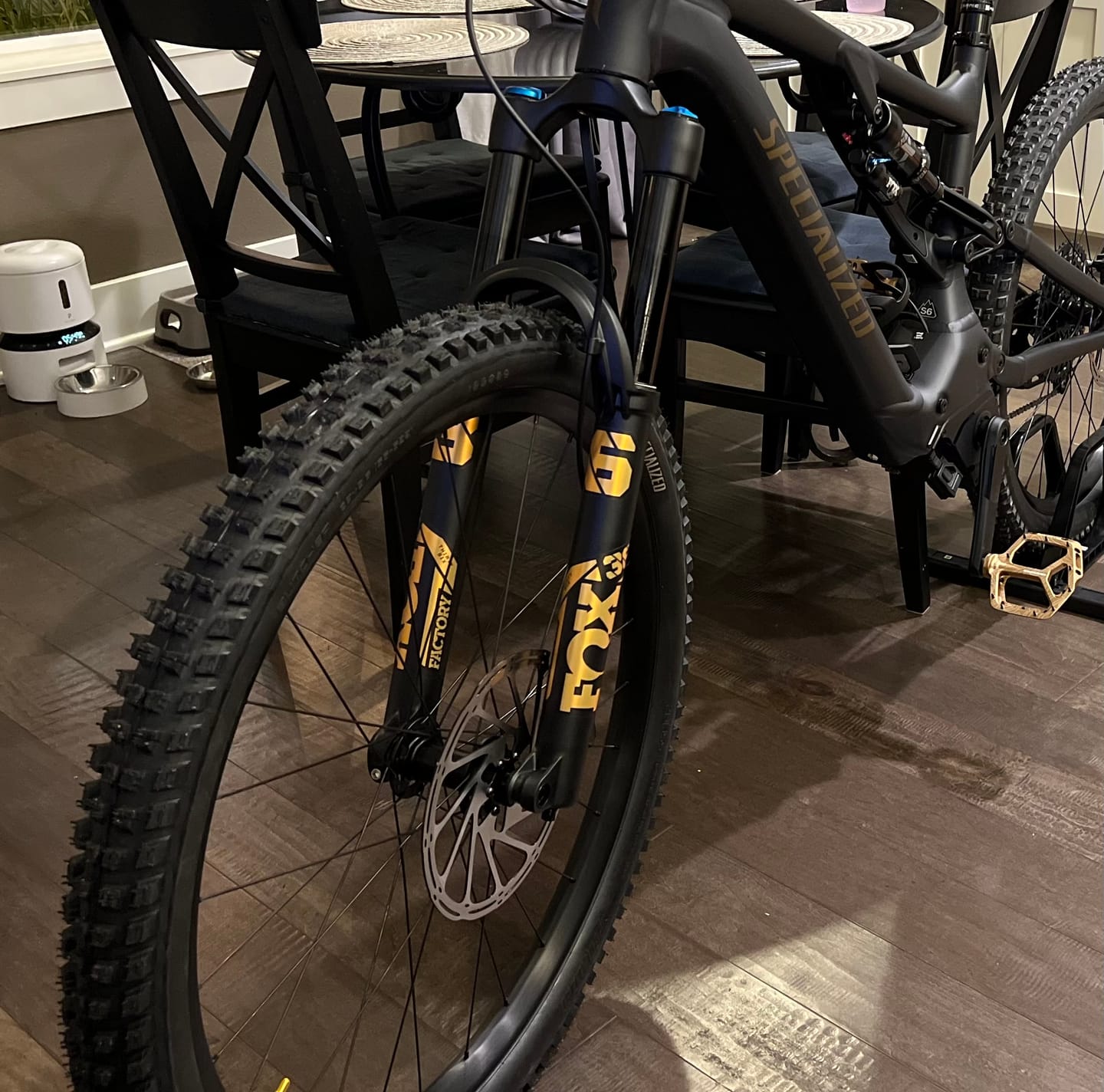 Customer photo review of Metallic Fox 36 Factory Fork Decal