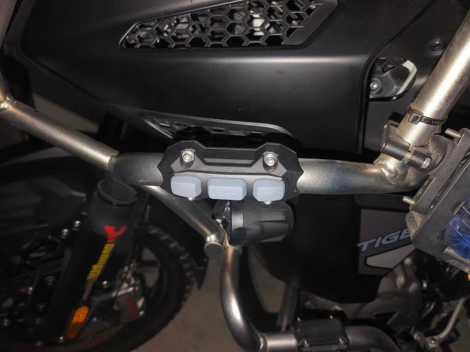 Customer photo review of LOBOO Universal Crash Bar Bumpers (Fits 25mm Tubing) | Replacement Skid Blocks & Sliders