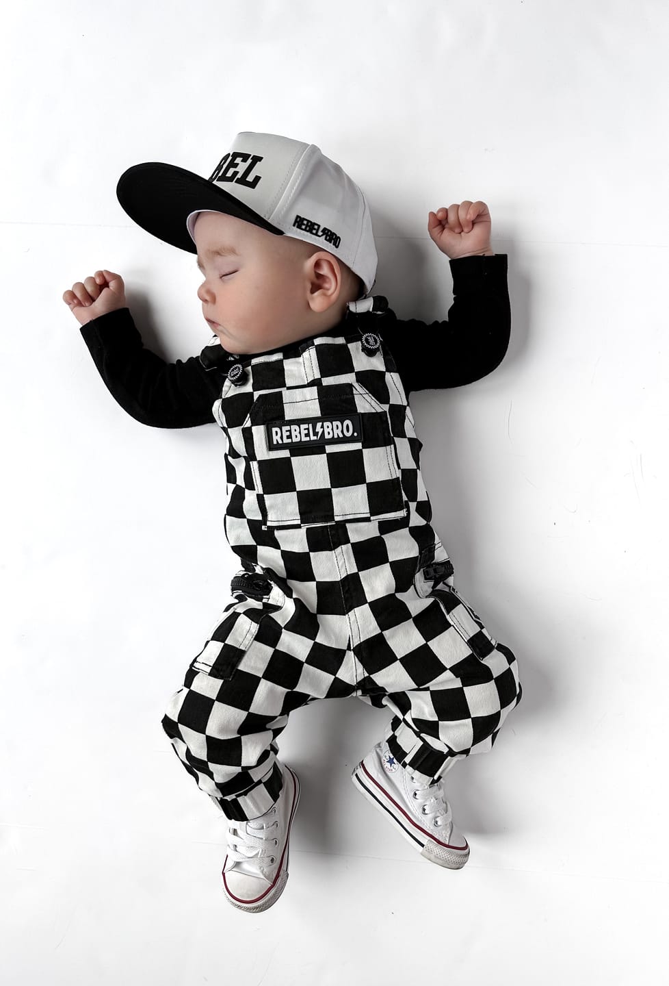 Customer photo review of The Live Fast Checkered Overall in Venice