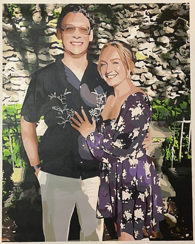 Customer photo review of Custom Paint By Numbers Kit - Upload Your Photo - Brush Set Included