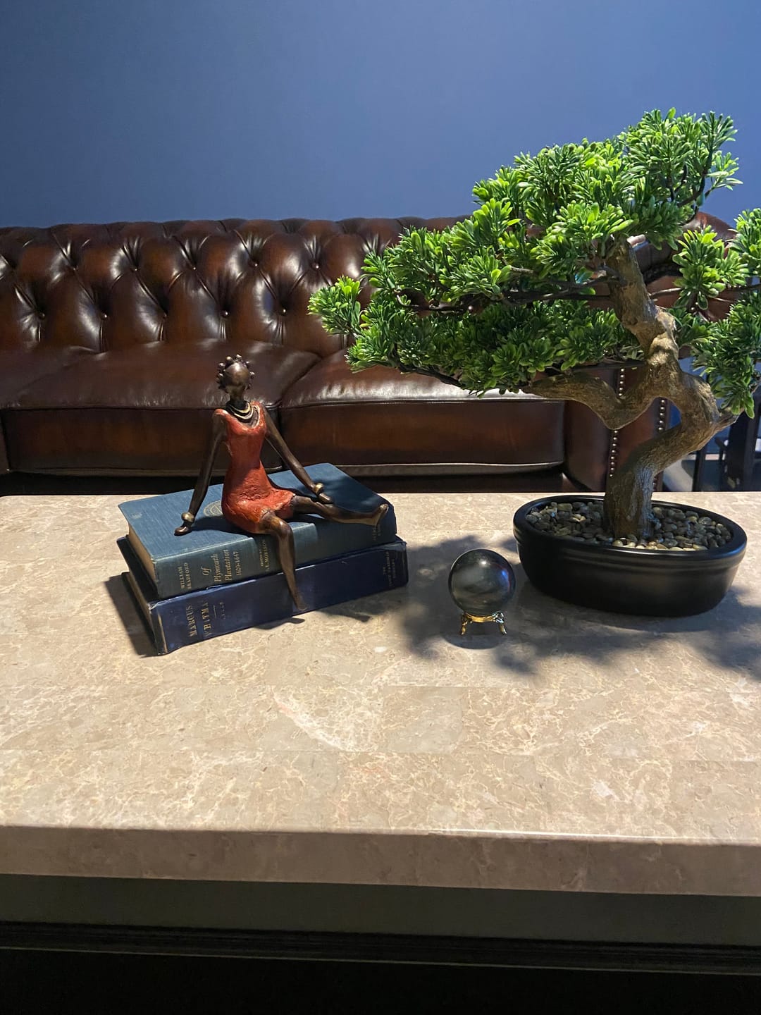 Customer photo review of La Femme en Rouge Lost Wax Bronze Sculpture