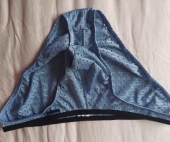 Customer photo review of 2-pack Men's Low-rise Mesh U-shaped Convex Pocket Sports Briefs