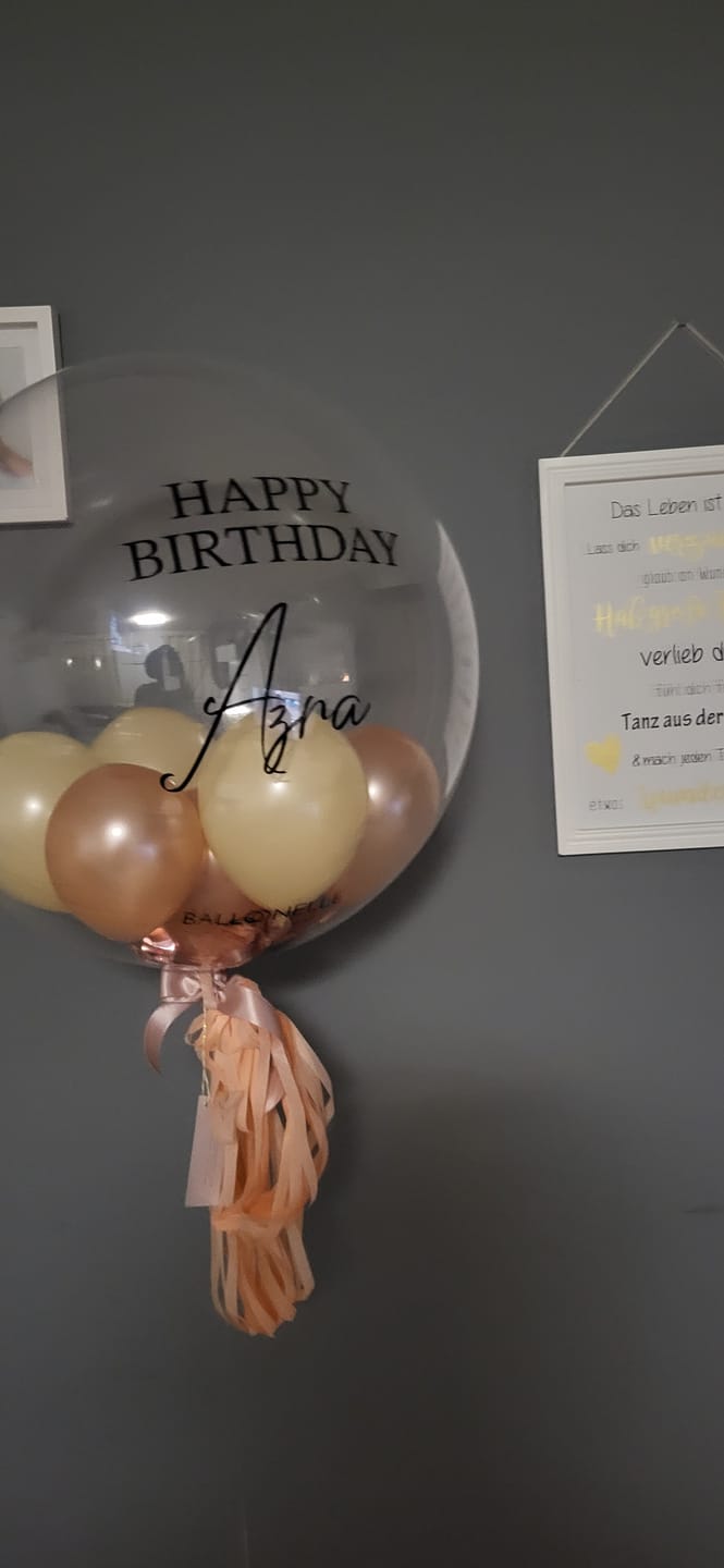 Customer photo review of Nude Designer Ballon