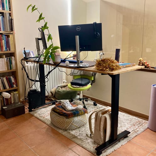 Customer photo review of Maidesite T2 Pro Plus-Marco de Escritorio Eléctrico Elevable en Altura Doble Motor